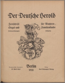 Der Deutsche Herold 1926, Jg. 57 no 1-3