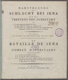 Darstellung der Schlacht bei Jena und des Treffens von Auerstädt