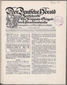 Der Deutsche Herold 1931, Jg. 62 no 8