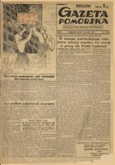 Gazeta Pomorska, 1952.01.01, R.5, Nr 1