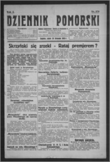 Dziennik Pomorski 1925.11.20, R. 5, nr 270