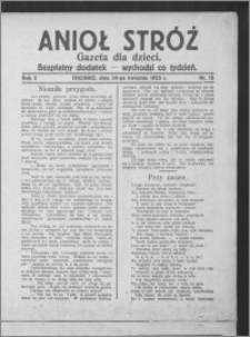 Anioł Stróż : gazeta dla dzieci : bezpłatny dodatek 1925.04.30, R. 2, nr 15