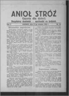 Anioł Stróż : gazeta dla dzieci : bezpłatny dodatek 1925.08.27, R. 2, nr 32