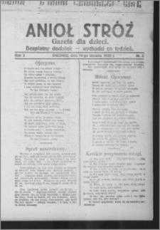 Anioł Stróż : gazeta dla dzieci : bezpłatny dodatek 1926.01.14, R. 3, nr 2