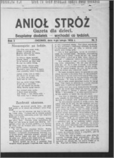 Anioł Stróż : gazeta dla dzieci : bezpłatny dodatek 1926.02.04, R. 3, nr 5