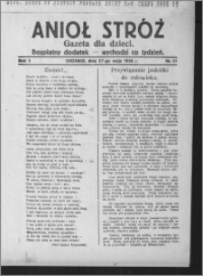 Anioł Stróż : gazeta dla dzieci : bezpłatny dodatek 1926.05.27, R. 3, nr 21