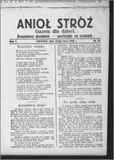 Anioł Stróż : gazeta dla dzieci : bezpłatny dodatek 1926.07.22, R. 3, nr 29