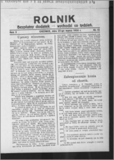 Rolnik : bezpłatny dodatek : wychodzi co tydzień 1926.03.25, R. 3, nr 12