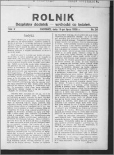 Rolnik : bezpłatny dodatek : wychodzi co tydzień 1926.07.15, R. 3, nr 28