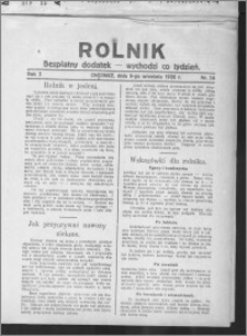 Rolnik : bezpłatny dodatek : wychodzi co tydzień 1926.09.09, R. 3, nr 36