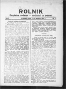 Rolnik : bezpłatny dodatek : wychodzi co tydzień 1926.12.23, R. 3, nr 51