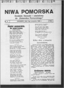 Niwa Pomorska : dodatek religijno-oświatowy i ludoznawczy do "Dziennika Pomorskiego" 1926.09.05, R. 1, nr 9