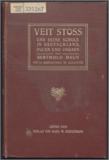 Veit Stoss und seine schule in Deutschland, Polen, Ungarn