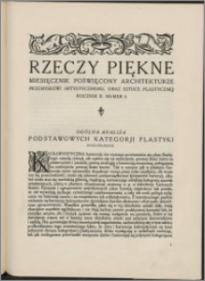 Rzeczy Piękne 1919, R. 2, nr 4