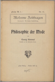 Philosophie der Mode