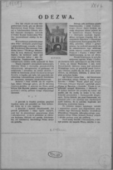 Odezwa. [Inc.: Dwa lata minęło od owej błogosławionej chwili,...] : [Expl.: ... w uroczystość Matki Boskiej Śnieżnej dnia 5-VIII 1929 roku]