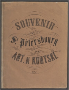 Souvenir de St. Petersbourg. No. 1, Meditation : Larmes d'une jeune fille : pour le piano : op. 207