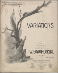 Variations : pour le piano : op. 9 no. 2