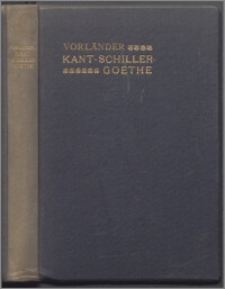 Kant, Schiller, Goethe : gesammelte Aufsätze