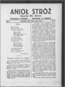 Anioł Stróż : gazeta dla dzieci : bezpłatny dodatek 1927.02.10, R. 4, nr 6