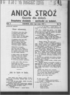Anioł Stróż : gazeta dla dzieci : bezpłatny dodatek 1927.05.05, R. 4, nr 18