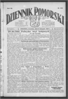 Dziennik Pomorski 1927.11.03, R. 7, nr 252
