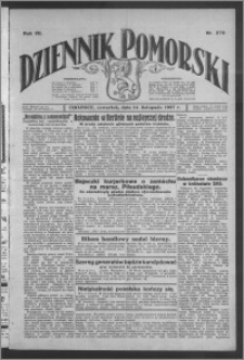 Dziennik Pomorski 1927.11.24, R. 7, nr 270