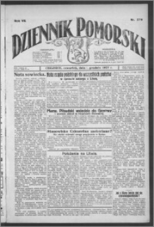 Dziennik Pomorski 1927.12.01, R. 7, nr 276