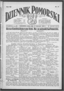 Dziennik Pomorski 1928.01.18, R. 8, nr 14