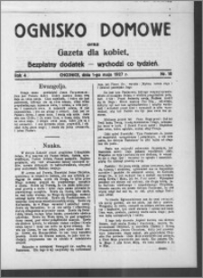 Ognisko Domowe : gazeta dla kobiet : bezpłatny dodatek : wychodzi co tydzień 1927.05.01, R. 4, nr 18
