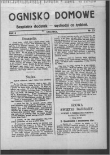 Ognisko Domowe : gazeta dla kobiet : bezpłatny dodatek : wychodzi co tydzień, R. 4, nr 23 [i.e. 24]