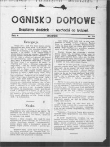 Ognisko Domowe : gazeta dla kobiet : bezpłatny dodatek : wychodzi co tydzień, R. 4, nr 34