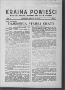 Kraina Powieści : bezpłatny dodatek 1928.12.12, R. 1, nr 6