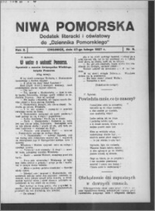 Niwa Pomorska : dodatek literacki i oświatowy do "Dziennika Pomorskiego" 1927.02.27, R. 2, nr 9