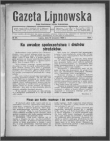 Gazeta Lipnowska : organ Powiatowego Związku Komunalnego 1929.08.18, R. 1, nr 25