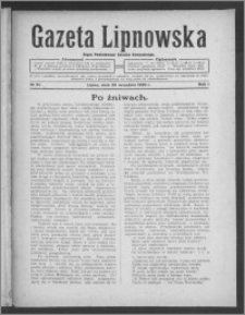 Gazeta Lipnowska : organ Powiatowego Związku Komunalnego 1929.09.29, R. 1, nr 31