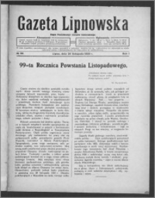 Gazeta Lipnowska : organ Powiatowego Związku Komunalnego 1929.11.24, R. 1, nr 38