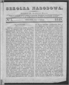 Szkółka Narodowa 1849.02.01, No. 5