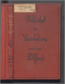 Bibliothek der Unterhaltung und des Wissens 1926, Bd. 13