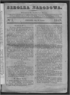 Szkółka Narodowa 1849.02.15, No. 7