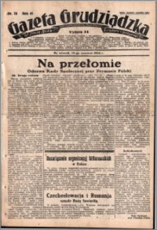 Gazeta Grudziądzka 1934.06.19. R. 41 nr 70