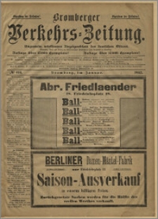 Bromberger Verkehrs-Zeitung : Ungemein wirksames Anzeigenblatt des deutschen Ostens. № 410 (styczeń 1902)