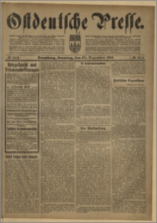 Ostdeutsche Presse. J. 36, № 304 (29 grudnia 1912)