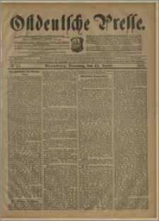 Ostdeutsche Presse. J. 25, № 94 (23 kwietnia 1901)