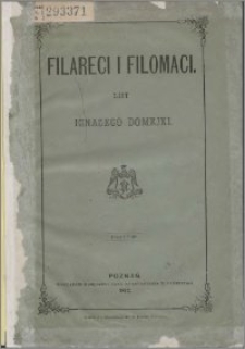Filareci i Filomaci : list Ignacego Domejki