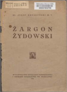 Żargon żydowski