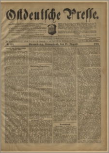 Ostdeutsche Presse. J. 25, № 192 (17 sierpnia 1901)