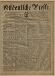 Ostdeutsche Presse. J. 25, № 196 (22 sierpnia 1901)