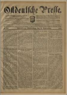 Ostdeutsche Presse. J. 25, № 214 (12 września 1901)