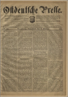 Ostdeutsche Presse. J. 25, № 246 (19 października 1901)